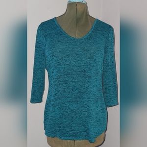 B&B Boutique Turquoise cross bank tunic